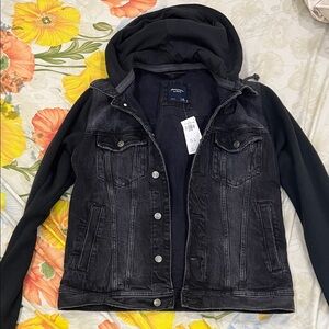 Abercrombie & Fitch Charcoal Denim Jacket